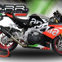 Pot echappement compatible avec Aprilia Tuono 1100 V4 Rr 2017-2020, Furore Evo4 Nero, Pot Echappement homologué pour les marchés non européens 