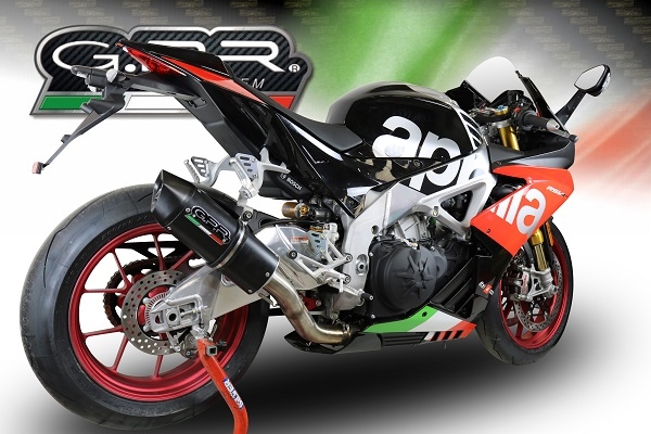 Pot echappement compatible avec Aprilia Tuono 1100 V4 Rr 2017-2020, Furore Evo4 Nero, Pot Echappement homologué pour les marchés non européens 