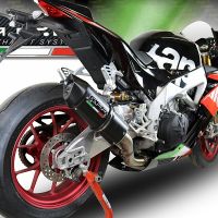 Pot echappement compatible avec Aprilia Tuono 1100 V4 Rr 2017-2020, Furore Evo4 Nero, Pot Echappement homologué pour les marchés non européens 