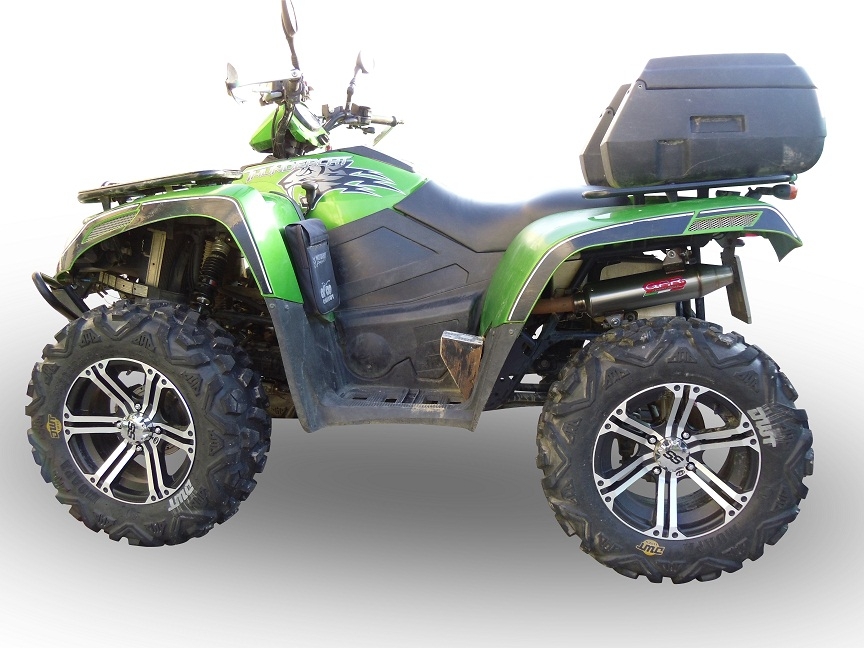Pot echappement compatible avec Artic Cat Thundercat 1000 2011-2021, Deeptone Atv, Échappement légal, homologué,silencieux avec db killer amovible et tuyau de liaison spécifique 