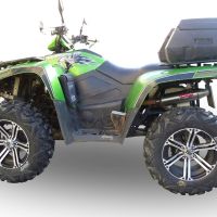 Pot echappement compatible avec Artic Cat Thundercat 1000 2011-2021, Deeptone Atv, Échappement légal, homologué,silencieux avec db killer amovible et tuyau de liaison spécifique 