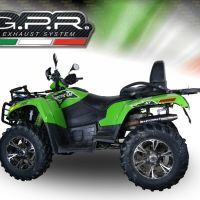 Pot echappement compatible avec Artic Cat Trv 700 2009-2017, Deeptone Atv, Échappement légal, homologué,silencieux avec db killer amovible 