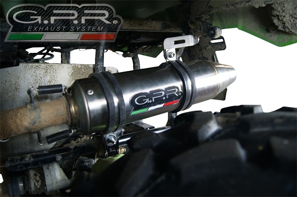 Pot echappement compatible avec Artic Cat Trv 700 2009-2017, Deeptone Atv, Échappement légal, homologué,silencieux avec db killer amovible 