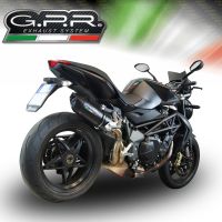 Pot echappement compatible avec Mv Agusta Brutale 920 2010-2011, Furore Nero, Échappement légal, homologué,silencieux avec db killer amovible et tuyau de liaison spécifique 