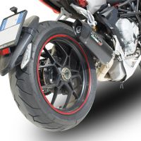 Pot echappement compatible avec Mv Agusta Rivale - Stradale 800 2014-2016, Furore Nero, Échappement légal, homologué,silencieux avec db killer amovible et tuyau de liaison spécifique 