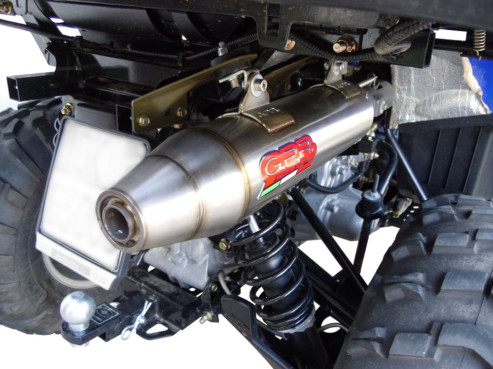 Pot echappement compatible avec Polaris Sportsman 800 X2 2007-2010 2007-2010, Deeptone Atv, Échappement légal, homologué,silencieux avec db killer amovible 