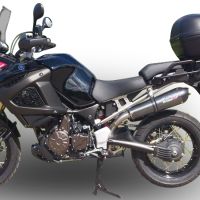 GPR pot echappement compatible avec Yamaha Xt 1200 Z Supertenere 2010-2016, New Grand Prix Evo Poppy, Échappement légal, homologué,silencieux avec db killer amovible et tuyau de liaison spécifique 