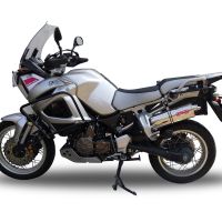 Pot echappement compatible avec Yamaha Xt 1200 Z Supertenere 2017-2020, Trioval, Échappement légal, homologué,silencieux avec db killer amovible et tuyau de liaison spécifique 