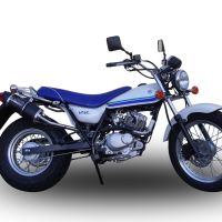 Pot echappement compatible avec Suzuki Rv 125 Van Van 2003-2017, Furore Nero, Échappement légal, homologué,silencieux avec db killer amovible et tuyau de liaison spécifique 