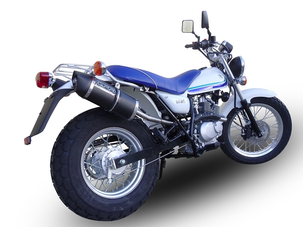 Pot echappement compatible avec Suzuki Rv 125 Van Van 2003-2017, Furore Nero, Échappement légal, homologué,silencieux avec db killer amovible et tuyau de liaison spécifique 