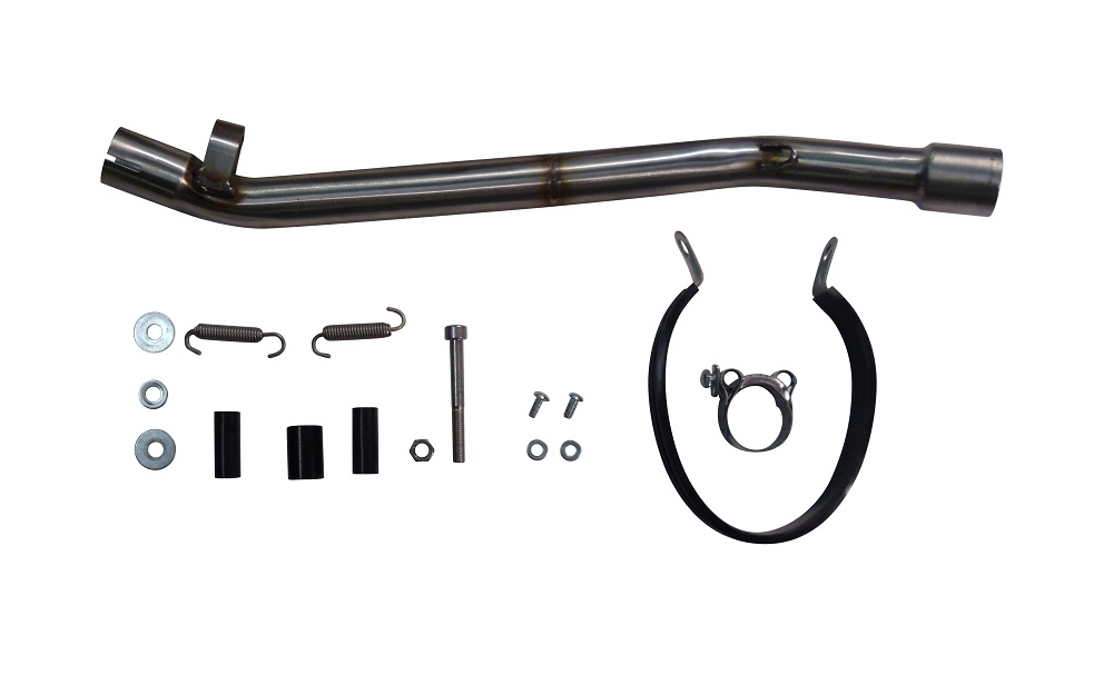 Pot echappement compatible avec Suzuki Rv 200 Van Van 2016-2017, Albus Ceramic, Échappement légal, homologué,silencieux avec db killer amovible et tuyau de liaison spécifique 