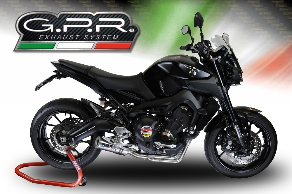 Pot echappement compatible avec Yamaha Tracer 9 GT 2021-2024, M3 Inox , Pot échappement complet, non légal pour les pays de l'UE, avec db killer amovible 
