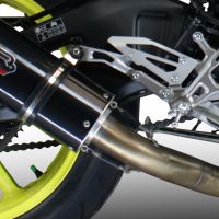 Pot echappement compatible avec Yamaha Mt-10 2016-2024, M3 Inox , Système demi complet ,pot chappement racing,article sans homologation 