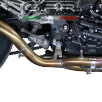 Pot echappement compatible avec Yamaha Mt-10 2016-2024, Furore Nero, Système demi complet ,pot chappement racing,article sans homologation 
