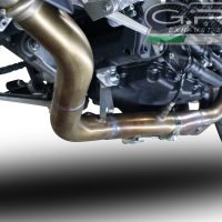 Pot echappement compatible avec Yamaha Mt-10 2016-2024, Furore Nero, Système demi complet ,pot chappement racing,article sans homologation 