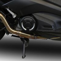 Pot echappement compatible avec Yamaha T-Max 530 2017-2021, Furore Nero, Pot échappement complet, non légal pour les pays de l'UE, avec db killer amovible 