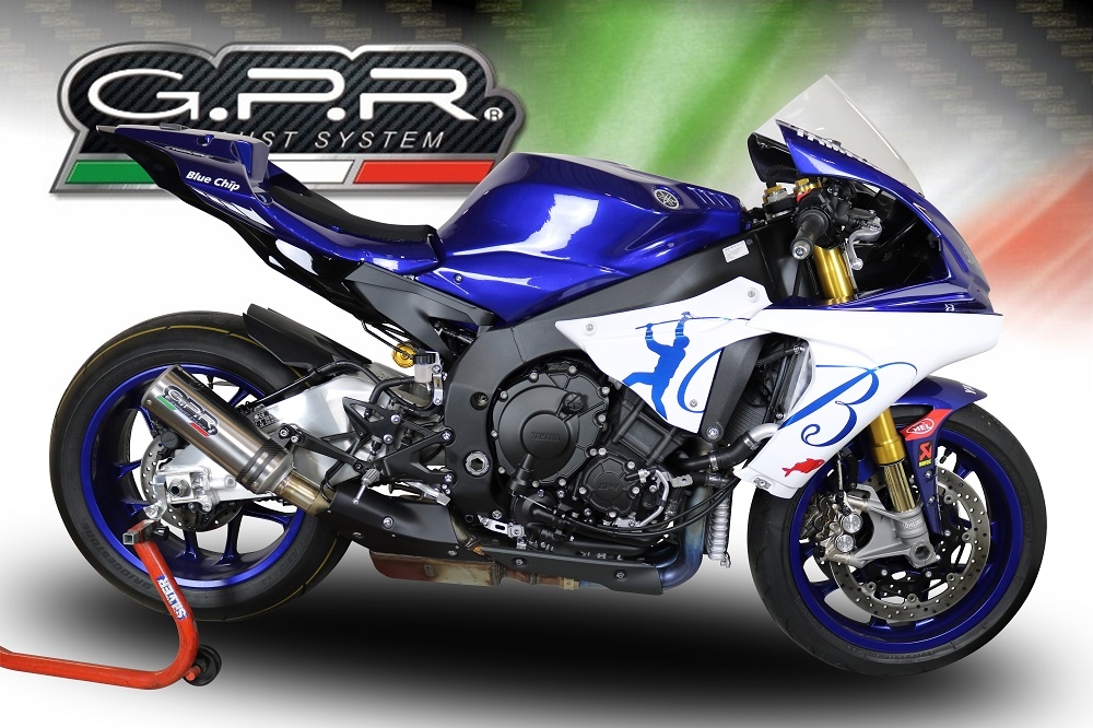 Pot echappement compatible avec Yamaha Yzf R1-R1-M 2020-2025, M3 Inox , Échappement légal, homologué,silencieux avec db killer amovible et tuyau de liaison spécifique 