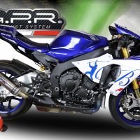 Pot echappement compatible avec Yamaha Yzf R1-R1-M 2020-2025, M3 Inox , Échappement légal, homologué,silencieux avec db killer amovible et tuyau de liaison spécifique 