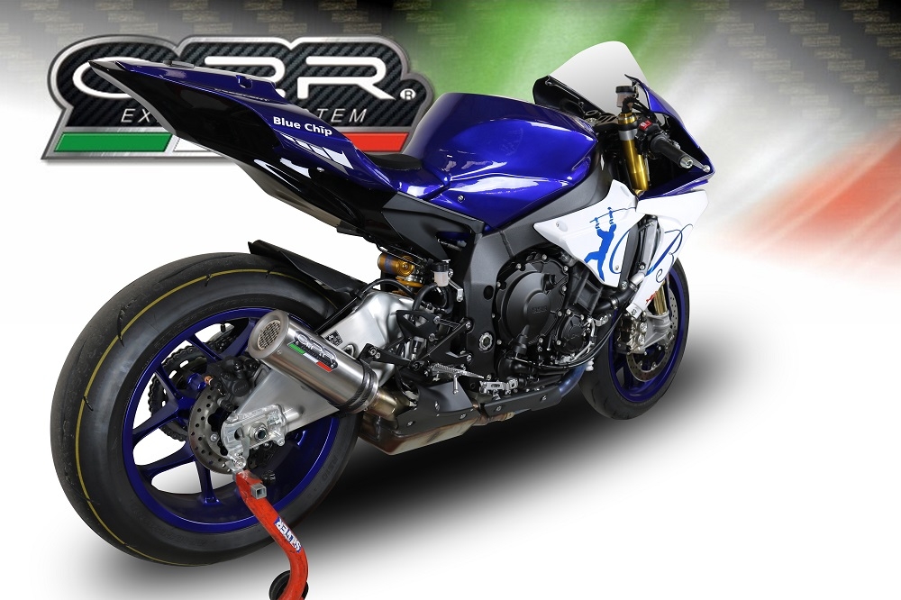 Pot echappement compatible avec Yamaha Yzf R1-R1-M 2020-2025, M3 Inox , Échappement légal, homologué,silencieux avec db killer amovible et tuyau de liaison spécifique 