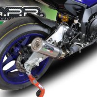 Pot echappement compatible avec Yamaha Yzf R1-R1-M 2020-2025, M3 Inox , Échappement légal, homologué,silencieux avec db killer amovible et tuyau de liaison spécifique 