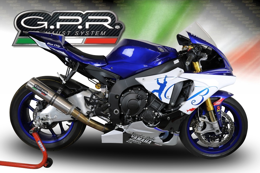 Pot echappement compatible avec Yamaha Yzf R1-R1-M 2020-2025, M3 Inox , Système demi complet ,pot chappement racing,article sans homologation 