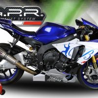Pot echappement compatible avec Yamaha Yzf R1-R1-M 2020-2025, M3 Inox , Système demi complet ,pot chappement racing,article sans homologation 