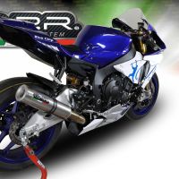 Pot echappement compatible avec Yamaha Yzf R1-R1-M 2020-2025, M3 Inox , Système demi complet ,pot chappement racing,article sans homologation 