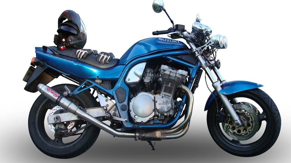 Pot echappement compatible avec Suzuki Gsf 1200 Bandit - S 1997-2004, Deeptone Inox, Échappement légal, homologué,silencieux avec db killer amovible et tuyau de liaison spécifique 