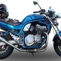 Pot echappement compatible avec Suzuki Gsf 1200 Bandit - S 1997-2004, Deeptone Inox, Échappement légal, homologué,silencieux avec db killer amovible et tuyau de liaison spécifique 
