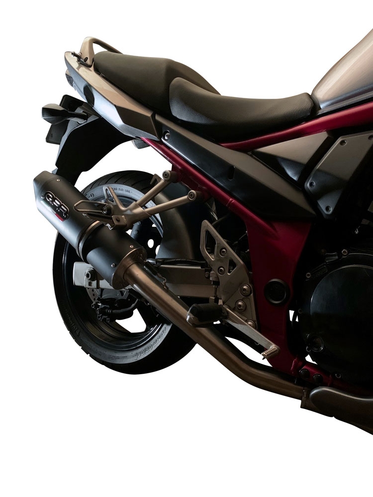 Pot echappement compatible avec Suzuki Gsf 1200 Bandit - S 2005-2006, Furore Nero, Échappement légal, homologué,silencieux avec db killer amovible et tuyau de liaison spécifique 
