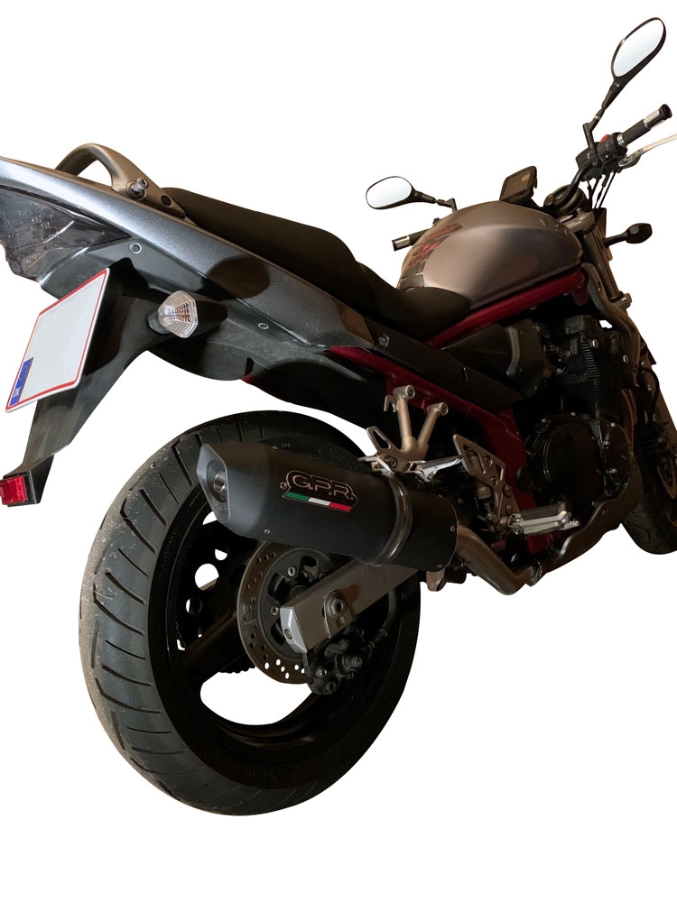 Pot echappement compatible avec Suzuki Gsf 1200 Bandit - S 2005-2006, Furore Nero, Échappement légal, homologué,silencieux avec db killer amovible et tuyau de liaison spécifique 