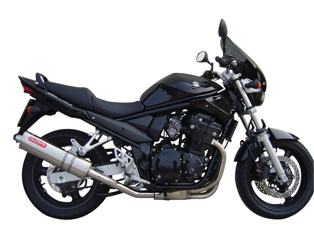 Pot echappement compatible avec Suzuki Gsf 1200 Bandit - S 1997-2004, Trioval, Échappement légal, homologué,silencieux avec db killer amovible et tuyau de liaison spécifique 
