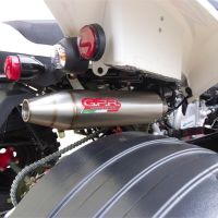 Pot echappement compatible avec Beeline Bestia 3.3 Supermoto -Offroad 2011-2021, Deeptone Atv, Homologué et légal, système d'échappement complet, avec db killer amovible 