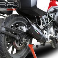 Pot echappement compatible avec Benelli Trk 502 2017-2020, Furore Evo4 Nero, Pot Echappement homologué pour les marchés non européens 