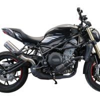 Pot echappement compatible avec Benelli 752 S 2022-2024, M3 Inox , Échappement légal, homologué,silencieux avec db killer amovible et tuyau de liaison spécifique 