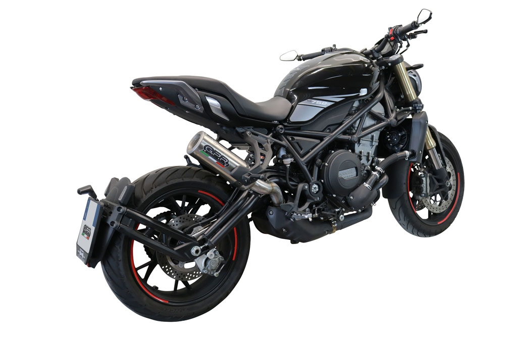 Pot echappement compatible avec Benelli 752 S 2022-2024, M3 Inox , Échappement légal, homologué,silencieux avec db killer amovible et tuyau de liaison spécifique 