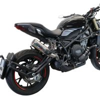 Pot echappement compatible avec Benelli 752 S 2022-2024, M3 Inox , Échappement légal, homologué,silencieux avec db killer amovible et tuyau de liaison spécifique 