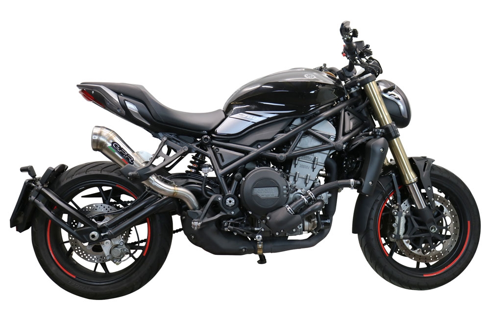 Pot echappement compatible avec Benelli 752 S 2019-2021, Powercone Evo, Échappement légal, homologué,silencieux avec db killer amovible et tuyau de liaison spécifique 