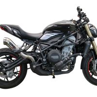 Pot echappement compatible avec Benelli 752 S 2019-2021, Powercone Evo, Échappement légal, homologué,silencieux avec db killer amovible et tuyau de liaison spécifique 