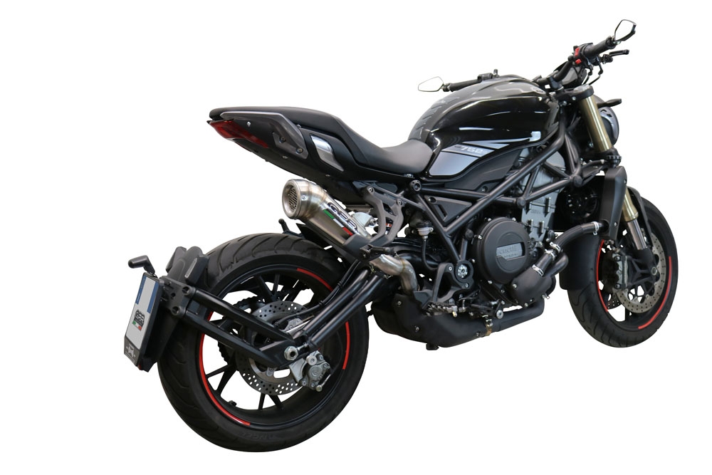 Pot echappement compatible avec Benelli 752 S 2019-2021, Powercone Evo, Échappement légal, homologué,silencieux avec db killer amovible et tuyau de liaison spécifique 