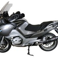 Pot echappement compatible avec Bmw R 1200 Rt 2009-2013, Furore Nero, Échappement légal, homologué,silencieux avec db killer amovible et tuyau de liaison spécifique 