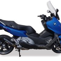 GPR pot echappement compatible avec  Bmw C 600 Sport 2012-2016, New Grand Prix Evo Poppy, Échappement légal, homologué,silencieux avec db killer amovible et tuyau de liaison spécifique 