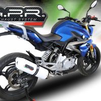 Pot echappement compatible avec Bmw G 310 R 2017-2021, Albus Evo4, Pot échappement complet, non légal pour les pays de l'UE, avec db killer amovible 