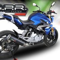 GPR exhaust compatible with  Bmw G310R 2017-2021, M3 Black Titanium, Full system exhaust including removable db killer and catalyst, EPA-compliant 