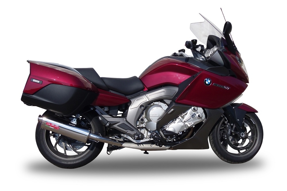 Pot echappement compatible avec Bmw K 1600 Gt 2010-2016, Trioval, Paire de pot d'échappement homologuées, livrées avec db killer amovible et raccords spécifiques 