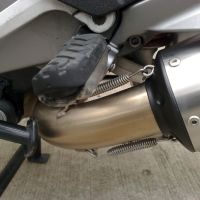 Pot echappement compatible avec Moto Guzzi Breva 850 2006-2011, Furore Nero, Échappement légal, homologué,silencieux avec db killer amovible et tuyau de liaison spécifique 