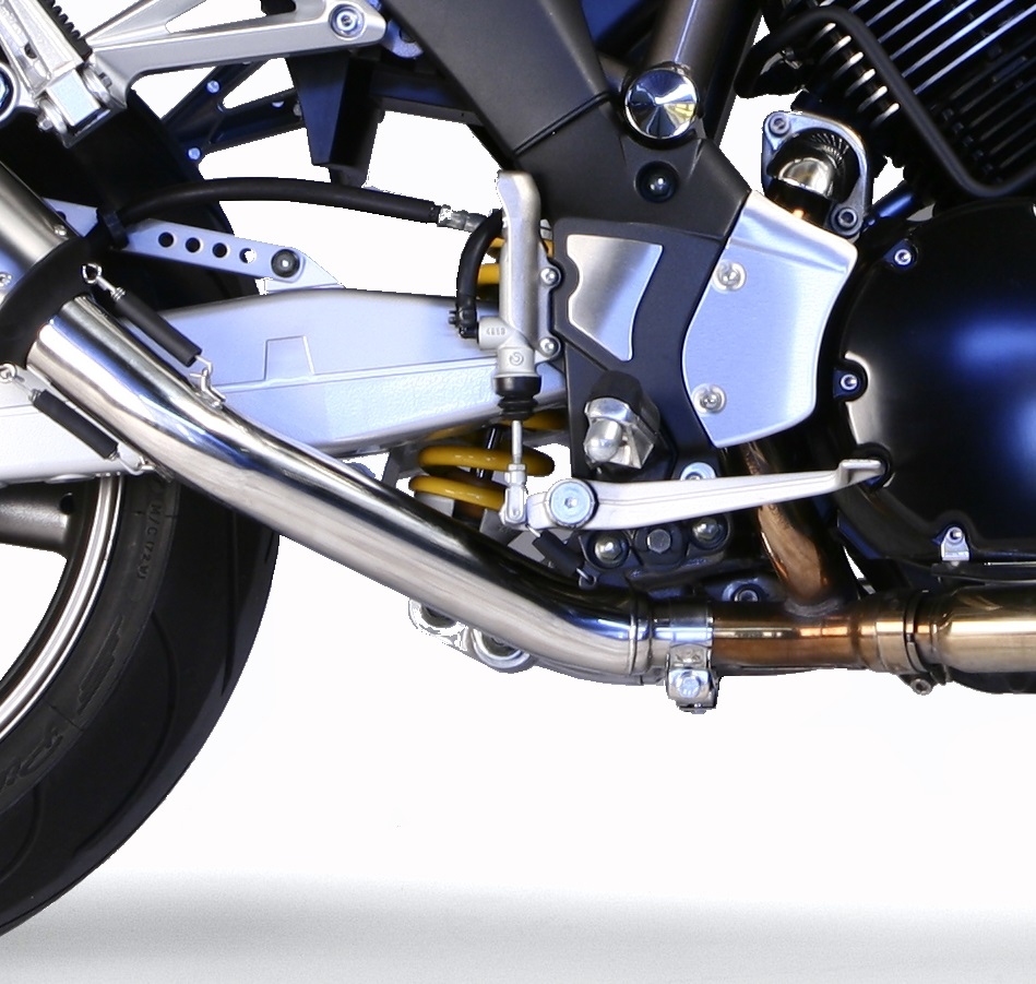 Pot echappement compatible avec Yamaha Bt Bulldog 1100 2002-2007, Ghisa , Paire de pot d'échappement homologuées, livrées avec db killer amovible et raccords spécifiques 