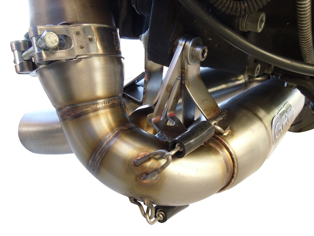 Pot echappement compatible avec Buell Xb 12 2003-2007, Deeptone Inox, Paire de pot d'échappement homologuées, livrées avec db killer amovible et raccords spécifiques 