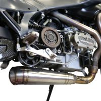 Pot echappement compatible avec Buell UlySseses Xb 12 X 2003-2007, Powercone Evo, Échappement légal, homologué,silencieux avec db killer amovible et tuyau de liaison spécifique 