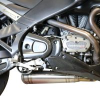 Pot echappement compatible avec Buell UlySseses Xb 12 X 2003-2007, Powercone Evo, Échappement légal, homologué,silencieux avec db killer amovible et tuyau de liaison spécifique 